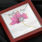 To My Mother in Law Necklace - Pink Rose