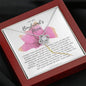 To My Boyfriend's Mom - Pink Rose Necklace *bf26