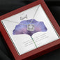 To My Aunt Necklace, Aunt from Niece Gift - Purple Flower