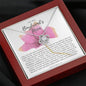 To My Boyfriend's Mom Necklace - Pink Rose Necklace *bf21