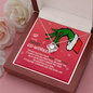 To My Badass Co-worker Loveknot Grinch Necklace