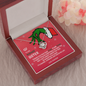 To My Badass Sister Grinch Necklace