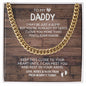 To My Daddy Cuban Chain Necklace *cd2