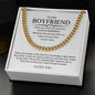 To My Boyfriend Cuban Chain Necklace *bfc3