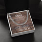 To My Daddy Cuban Chain Necklace *cd2