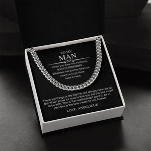 To My Man Boyfriend Necklace *bfc12