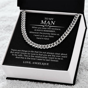 To My Man Boyfriend Necklace *bfc12