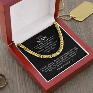 To My Man Boyfriend Necklace *bfc12