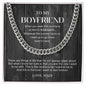 CUSTOM - To My Boyfriend Necklace Love Madison Madi