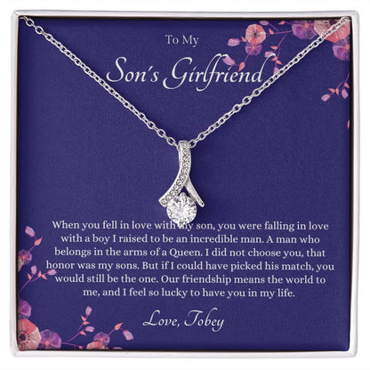 CUSTOM - To My Son's Girlfriend love Tobey John Joyner