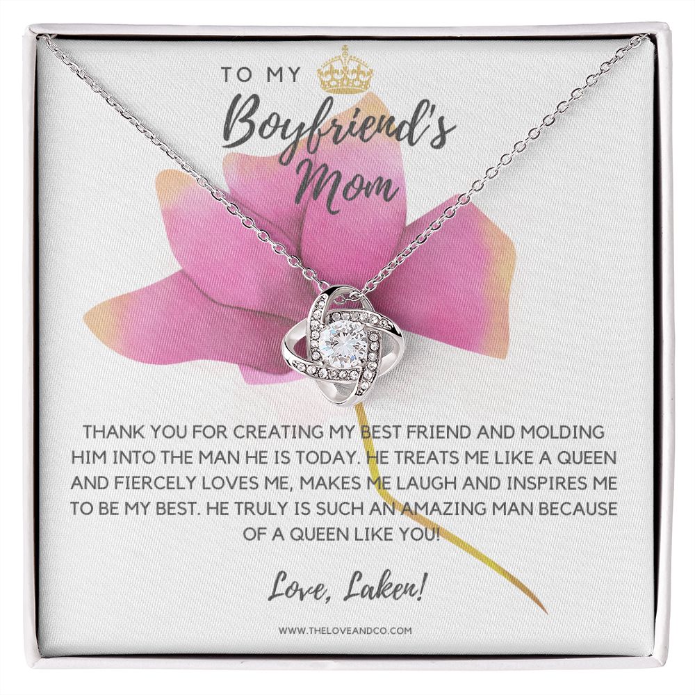 CUSTOM - To My Boyfriend's Mom Necklace Love Laken