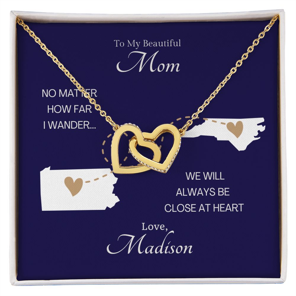 CUSTOM - Long Distance Mom Necklace Love Madison Miller