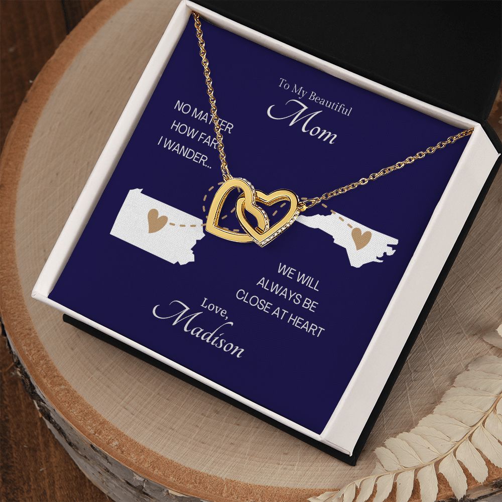 CUSTOM - Long Distance Mom Necklace Love Madison Miller