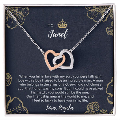 CUSTOM - To My Son's Girlfriend Love Angela Hayes