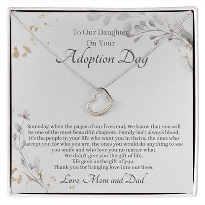 Adopted Daughter Heart Necklace