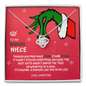 To My Badass Niece Grinch Necklace