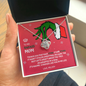 To My Badass Mom Grinch Necklace