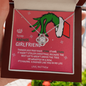 To My Badass Girlfriend Grinch Necklace